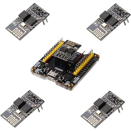 Professional ESP8266 Flash Download Tool/Code Burner + 5Pcs ESP01 ESP-01S WiFi Module for Arduino