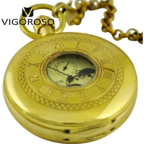 Luxury 100% Copper Antique Moon phase Tourbillion Double Hunter Mechanical Pocket Watch Hand wind Pendant Watch Clock Men Gifts