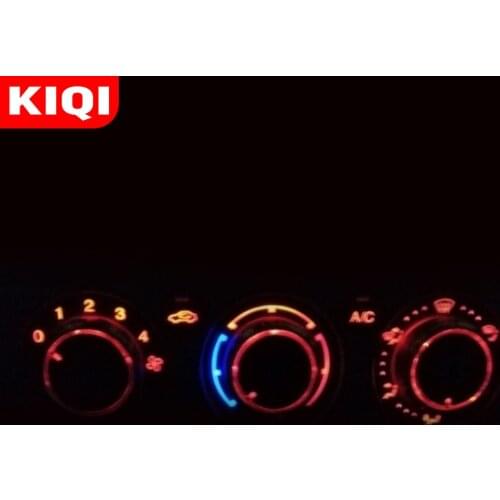 KIQI 3Pcs/Set Aluminum Alloy Car Air Conditioning Heat Control Switch Knob AC Knobs for Toyota Funcargo Probox Accessories