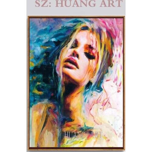 Body sexy beautiful hand painted oil painting figure nude elegant girl painting decoration living room background portrait hall