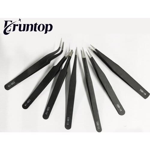 1PCS Anti-magnetic Anti-acid Non-corrosive ESD Tweezer ESD-11 12 13 14 15 16 17
