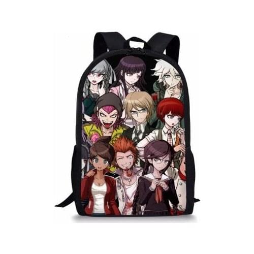 16-inch Danganronpa Anime Design Childrens Backpack Kids Boys Mochila Infantil Ralph School Bag Child Backpack