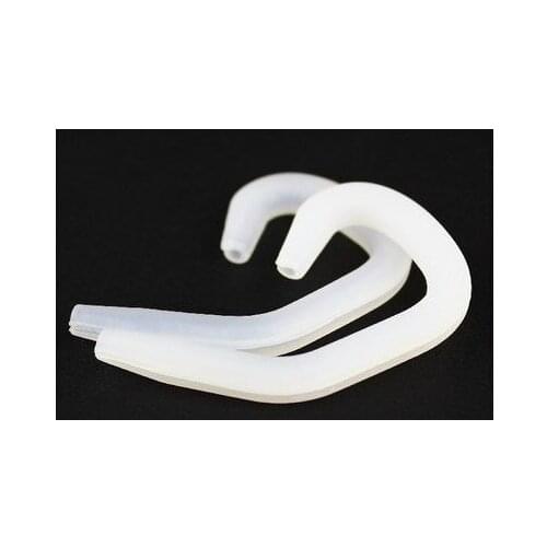 2 Pair Universal Audio Removable Soft Silicone Sports Earhook Wire / Cable Hanger for Earphone headset (CLEAR)