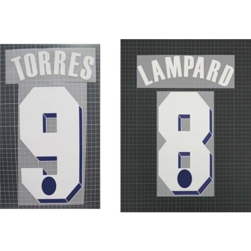 2011-2012 Torres Nameset Lampard IVANOVIC DAVIID LUIZ Mata Drogba Terry Printing Custom Any Name Number