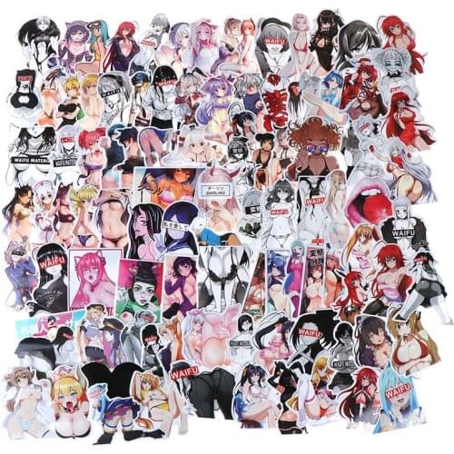 30/50/100Pcs Sexy Graffiti Anime Funny Sticker Waterproof graffiti sticker DIY Suitcase Bumper Car Snowboard Bicycle Skateboard