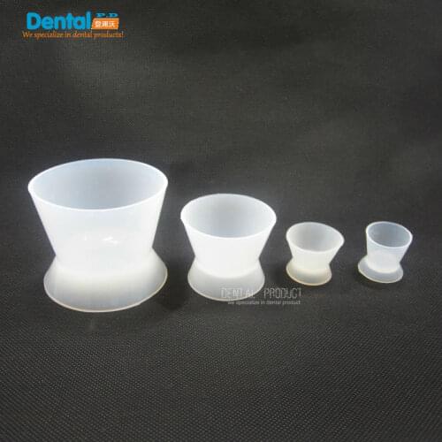 4pcs/set New Dental Lab rubber Silicone Mixing Bowl Cup Silicone Mixing Bowl Cup