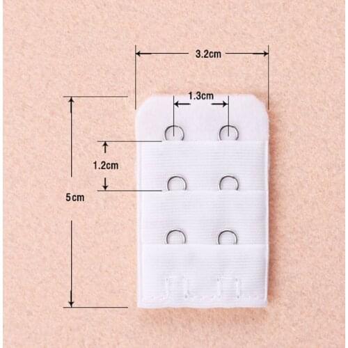 5Pcs 3 Rows 2 Hooks Bra Extenders Clasp Strap Women Bra Strap Extender Accessories AC889