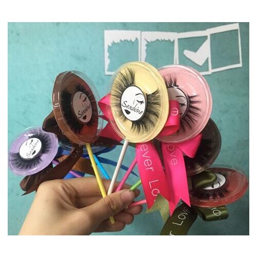 50 pairs Lollipop wholesale eyelash strip lashes custom logo