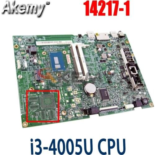 Akemy For ACER 14217-1 all in one motherboard I3-4005U CPU 348.03604.0011 DBB2D11001 DB.B2D11.001 mainboard Bristo123-HSW U MB