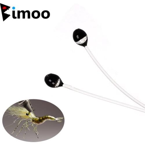 Bimoo 20PCS 3mm Small Crab Shrimp Eyes for Saltwater & Pike Flies Fishing Tying Material Blue Red Orange Pink Green Black