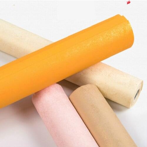 Gold Foil Xuan Paper Chinese Rice Paper Calligraphy Painting Half-Ripe Batik Xuan Paper Color Gilded Silver Rice Papers 10sheets