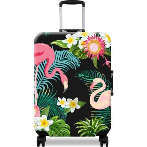 Flamingo pattern suitcase protective cover Trolley luggage Travel accessories Suitable for 18-32 inches Elasticity Dirt-Proof
