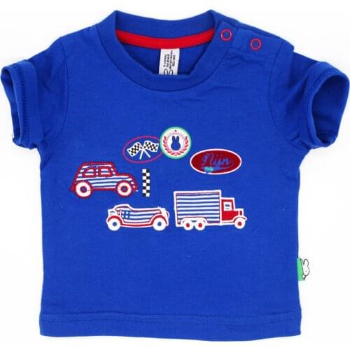 For Newborn 56-74 Height Boys Girls T-shirts Creative Embroidery Printing Baby T Shirt Childrens Tees Kids Pullover Clothing