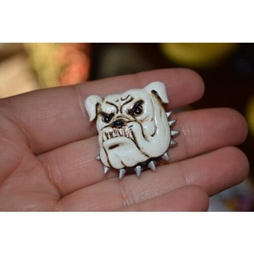 DW0006F Animal Dog Mold Bulldog Head Silicone Molds Rubber Soft Food Mould Resin Clay Moulds Fudge Cake Decoration Candy Mold