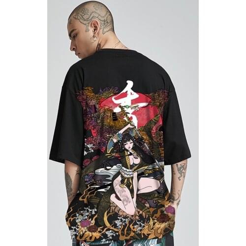 Oversized T Shirt For Men Harajuku Japanese Streetwear Graphic MenS T-Shirt With Print Male Streetwear Aesthetic Tee T Shirt