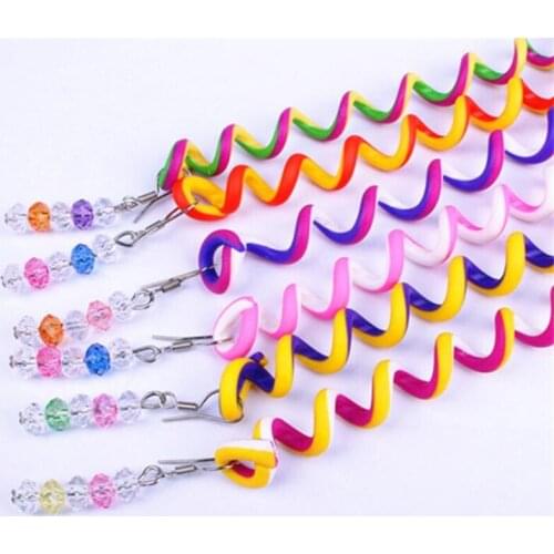 Hot 1000pcs/lot Rainbow Color Cute Girl Curler Hair Braid hair styling tools hair roller Braid Maintenance