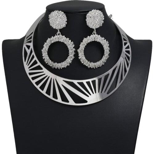 LZHLQ Vintage Punk Carved Choker Statement Necklace Women Alloy Necklaces Trendy Collares Collier