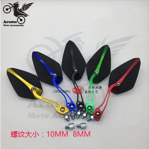 Motorbike mirrors unviersal accessories brand moto side mirror for kawasaki honda suzuki benelli yamaha motorcycle rear-view