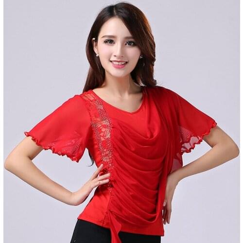 New Lace Latin Dancing Jacket Girls Ballroom Dancing Suit Girls Rumba Dancing Costumes Female Dance Wear D-0031