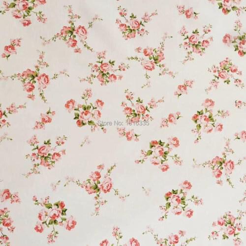 New Arrivals 100% Twill Cotton Fabric rose Diy Patchwork Handmade Baby Cloth Dress Bedding Blanket Sheets Tilda Tissus Tecidos
