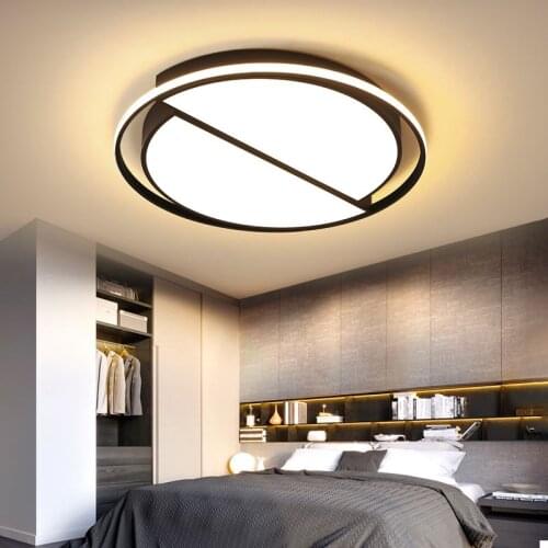 New Arrival Circle rings designer Modern led ceiling lights lamp for living room bedroom Remote control ceiling lamp fixtures