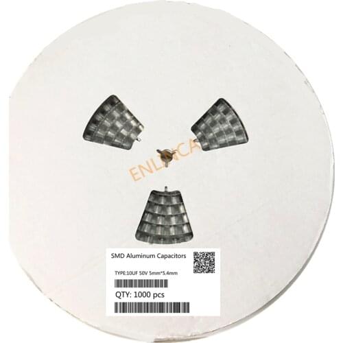 Original 1000pcs 10UF 50V 5mm*5.4mm SMD electrolytic capacitor 20