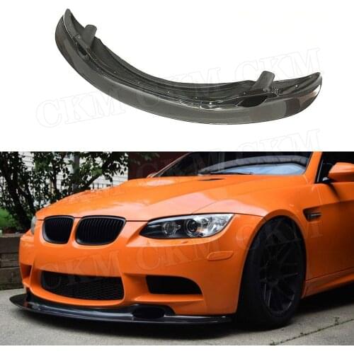 Carbon Fiber Front Bumper Lip Spoiler for BMW 3 Series E90 E92 E93 M3 2009 - 2012 FRP Head Chin Shovel Car Styling