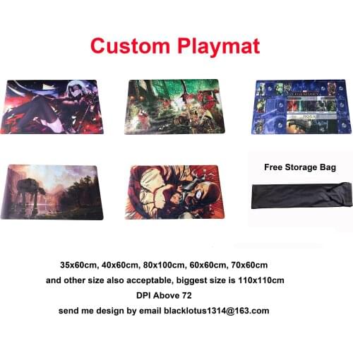 Personalized Playmat) Limited Edition 35X60CM Custom Playmat Board Game Cards Animation Big Playmat