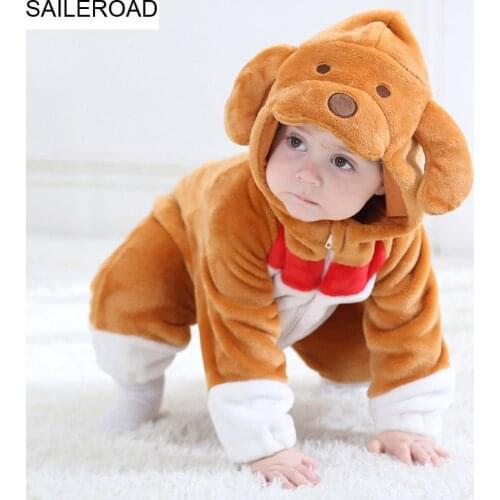 SAILEROAD Cartoon Flannel Sleep Gown Animals Pajamas Baby Boys sleepers Girls Animal Jumpsuit Kigurumi Outfits Crawling suit