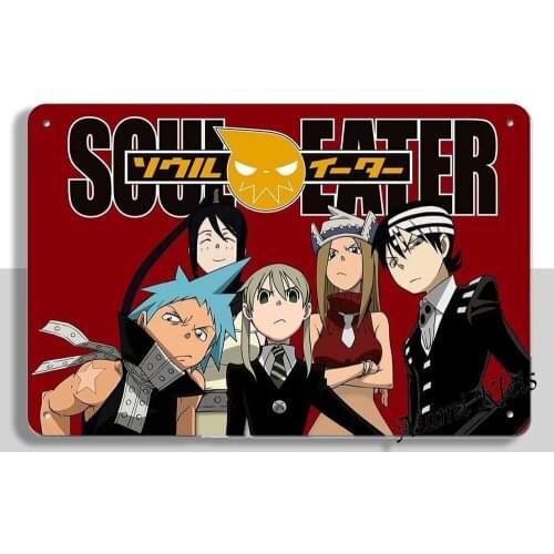 Soul Eater - Japan Anime Poster Cartoon Poster Manga Poster Movie Poster Metal Tin Sign Home Wall Art Decor Art Metal Wall