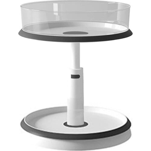 Transparent Storage Shelf Holder Non-slip Double-layer Multifunctional Rotating Rack