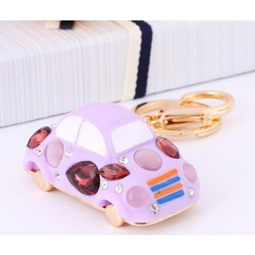 Factory direct sales 3D car model key chain pendant cartoon metal bag pendant