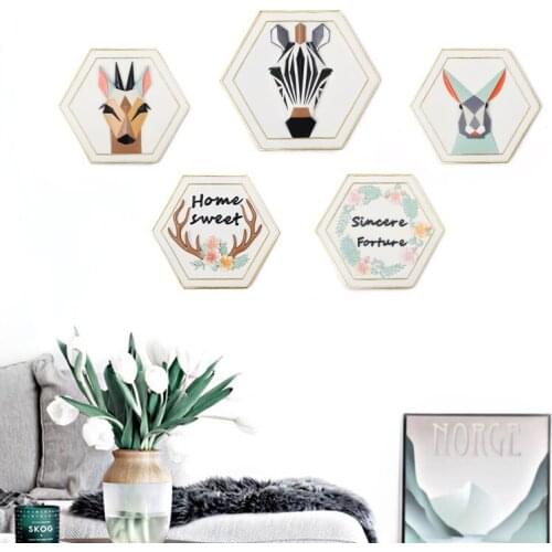 ROOGO 3d animal wall art hanging creative home decoration ornament Europe style office hotel Bar art exhibition hall decor