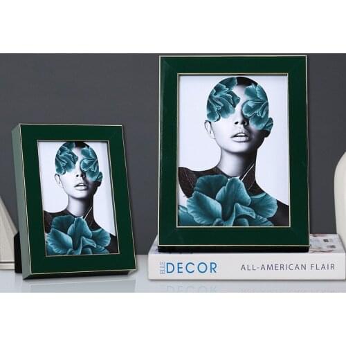 6/7/10 Inch Light Luxury Modern Simple Wood Photo Frame Living Room Ornaments