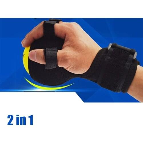 2in1 Finger Device Training Equipment Finger Wrist Hand Orthosis with Ball Stroke Hemiplegia Rehabilitation Assist Grasp
