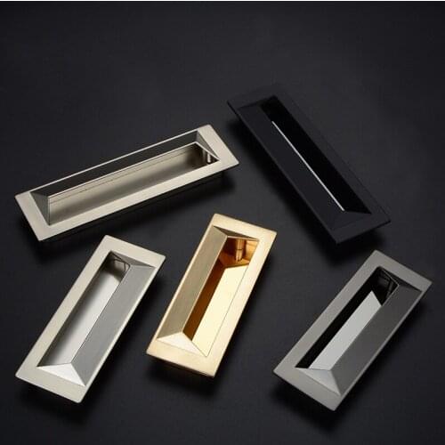 Embedded Hidden Furniture Handle Hardware Pull Recessed Pull Invisibl Sliding Door Handles Concealed Cabinets Cupboard Door Knob
