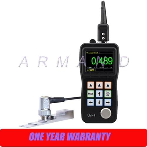 High Precision Ultrasonic Thickness Gauge Color screen UM-4 Portable Digital Thickness Meter A-Scan Snapshot