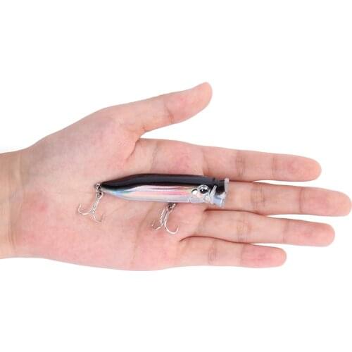 1pc Fishing Lures 7cm/9.4g Popper Bait 2020 new Topwater Plastic Artificial Hard Bait Crankbait Wobblers perch Fishing Tackle