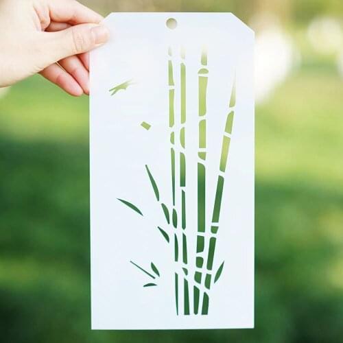 12*24 cm Bamboo Stencil for Scrapbooking Painting album Paper Card Making Craft Decorative Embossing Template