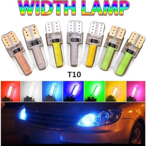 1pcs T10 Super Bright Silica Gel LED Bulbs Silicone Shell Auto Wedge parking light Turn Side Lamps Signal Light car accessories