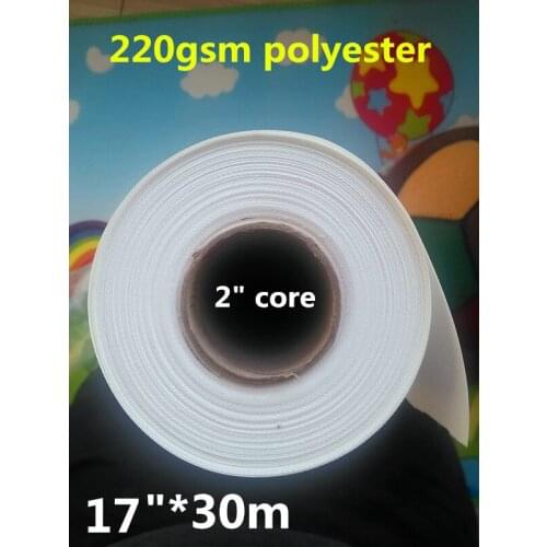 220gsm digital printing polyester 17"x30 inkjet canvas roll