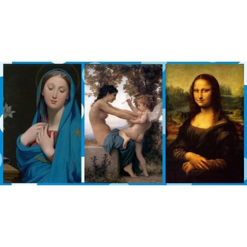 5D/3D DIY Diamond painting Famous European oil Painting Full cross stitch diamond embroidery mosaic pictures diamond Handicraft