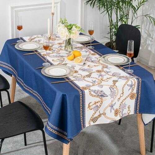 DUNXDECO Waterproof Tablecloths