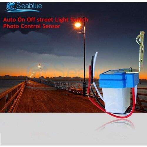 12V 24V 220V 10A Automatic On Off Photocell Street Lamp Light Switch Controller 50-60Hz Photo Control Photoswitch Sensor Switch