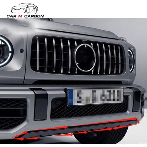 Dry carbon car bumpers auto parts front lip W464 g63 front spoilers for W463A g63 carbon front lip splitters