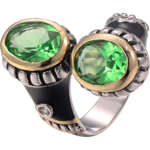 Peridot 925 Sterling Silver Ring fashion party ring Size 6 7 8 9 10 F1229