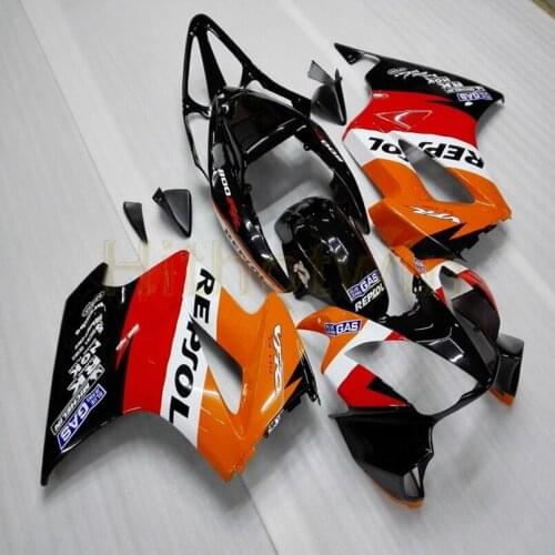 VFR 800 Injection molding motorcycle cowl for VFR800 2002 2003 2004 2005 2006 2007 2008 2012 ABS Plastic Fairing Botls+orange M2