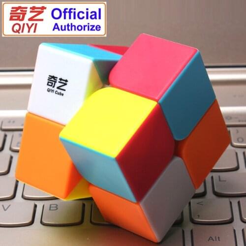 QIYI Warrant 2x2 Speed Magic Cube Stickerless 2x2x2 Cubo Magico Puzzle Educational Toys for Children Kids Gift Magic-Cube MF2SET