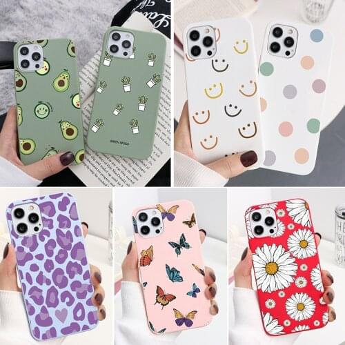 Avocado Soft TPU Case For Samsung S21 Ultra S20 FE Lite A02S A5 A41 M31 M51 A30 A6 A91 S8 Plus S7 Edge Note 20 10 8 9 Case Funda