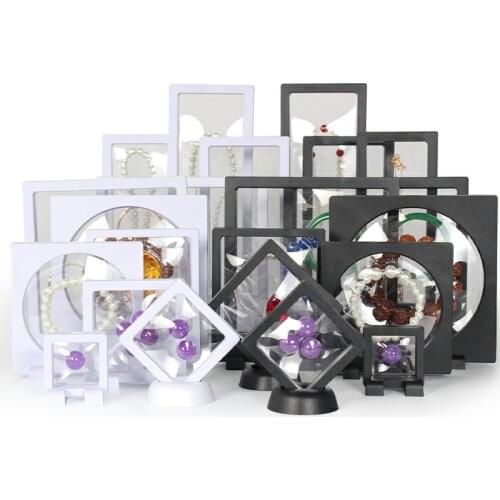 Plastic film frame gem packaging collection jewelry display box bracelet bracelet necklace can be wholesale
